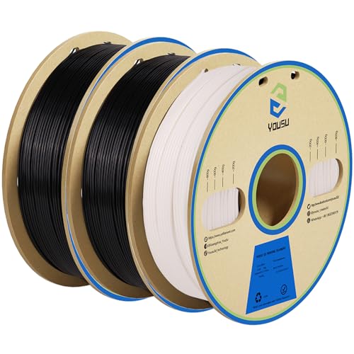 YOUSU 3D Printer Filament Bundle 3KG, Professional High Toughness PLA Plus Filament...