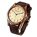 Imagen de Alienwork Reloj Hombre Mujer Marrón Pulsera de la OTAN Amarillo Madera Natural