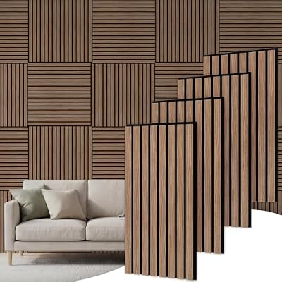 TONOR Wood Wall Panels for Interior Wall Decor-4 Pack 23.6" x 11.8"
