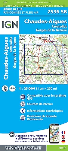  2536SB Chaudes-aigues faverolles gorges de la truyere: 2536