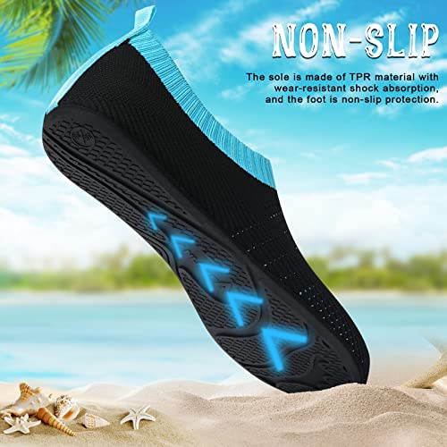 Image of ANLUKE Womens Mens Water Shoes Barefoot Quick-Dry Aqua Socks for Beach Swim Surf Water Sport