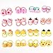WillingTee 80Pcs Baby Hair Ties for Girls,Cute Small Hair Ties for Thin Hair,40 Pairs Ponytail Holders Elastic Hair Rubber Bands Hair Accessories for baby girls infant toddler kids