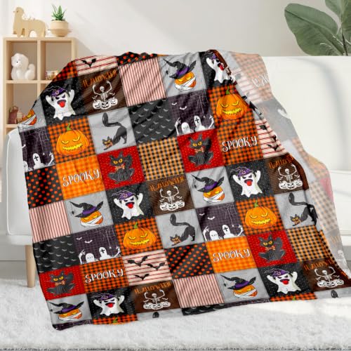 Image of Halloween Throw Blanket, Fall Decorations for Home, 40x60inches