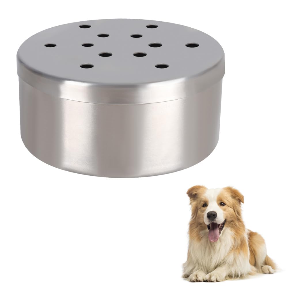 Dog Skent Arbeitsdosen, 1 Stuck Edelstahl Hundeduft-Trainingsbox, ø 7/8cm, Hundenasen-Arbeitsbehälter mit Belüftungslöchern für die Geruchserkennung, Verfolgung, Suche, Identifizierung
