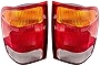 Brock Replacement Driver and Passenger Taillights Tail Lamps Compatible with 1998-1999 Ranger Pickup Truck F87Z13405BA F87Z13404BA