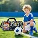 TXHVO Kids Duffle Bag for Boys, Carry On Weekender Travel Bag, Race Car Overnight Sport Gym Bags with Shoes Compartment(Black)