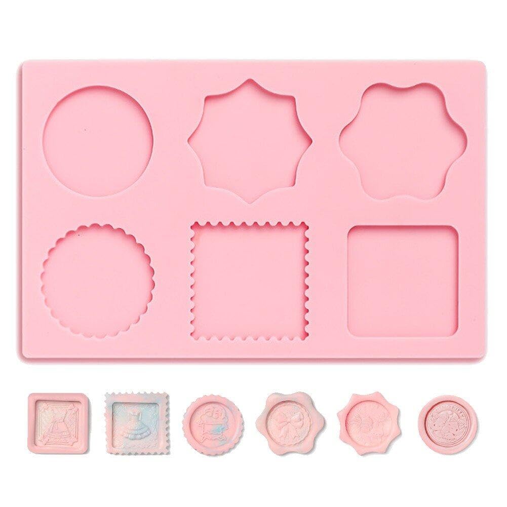 Lpitoy Wax Stamp Silicone Mold Pad Sealing Wax Mould Mats Sealing Fix Shapes Envelope Invitation Diy Scrapbook Tool
