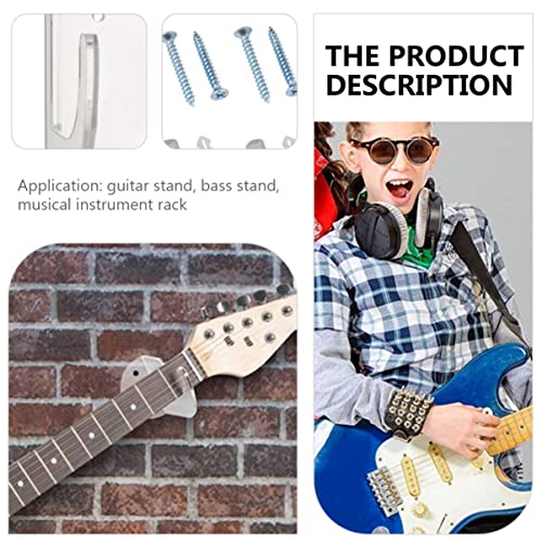 DOITOOL Clair Acrylique Guitare Guitare Support Mural Guitare Support Mural Horizontal Guitare Support Mural Rack… - Les Beatles, Paul McCartney, John Lennon, RIngo Starr, George Harrison DOITOOL Clair Acrylique Guitare Guitare Support Mural Guitare Support Mural Horizontal Guitare Support Mural Rack… – Image 6