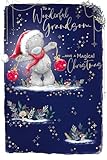 Me To You Tatty Teddy To A Wonderful Grandson Christmas Card, Tatty Teddy With Baubles 6x9ins - Official Collection - Image 1