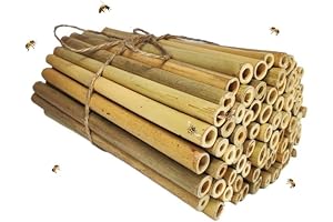 Solitary Bee Bamboo Tubes - 4" Length - Bee Houses and Pollination Kits
