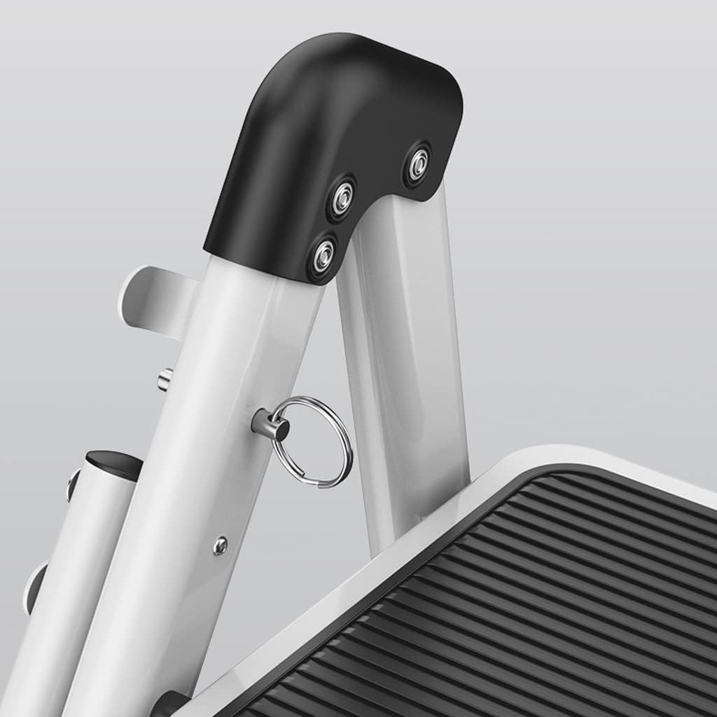 Step Ladder Folding Step Ladder Aluminum Ladder Step Stool Folding Ladder Multi Purpose Portable 4 Step Ladders for RV Home Folding Step Stool