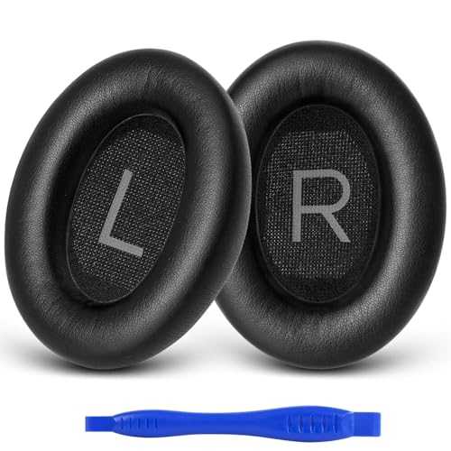 Replacement Ear Pads for Bose QC45, Ear Cushions for Bose QuietComfort 45 (QC45)/Quiet Comfort SE (QC SE) Quiet Comfort Wireless Over-Ear Headphones, Ear Pads Cushions with Softer Protein Leather-Black miniatura 1