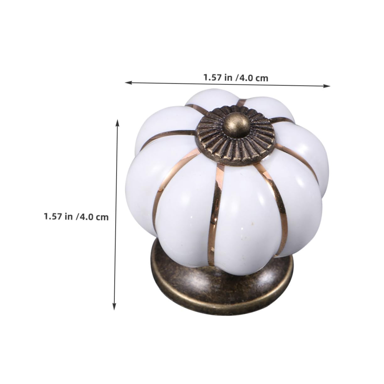 8 Pezzi Di Maniglie In Ceramica A Forma Di Zucca Maniglie Per Cassetti Vintage Ferramenta Da Cucina Per Mobili Pomelli Per Cassettiere Pomelli Per Mobili In Porcellana
