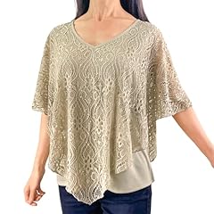 Sequin Glitter Light Taupe Floral Lace