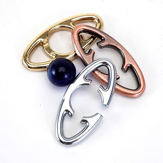 Bits and Pieces - EZ Atom Metal Puzzle - Marble in The Center Puzzle - Brainteaser Puzzle - Measures 3-1/4" x 3-1/4" x 3-1/4"