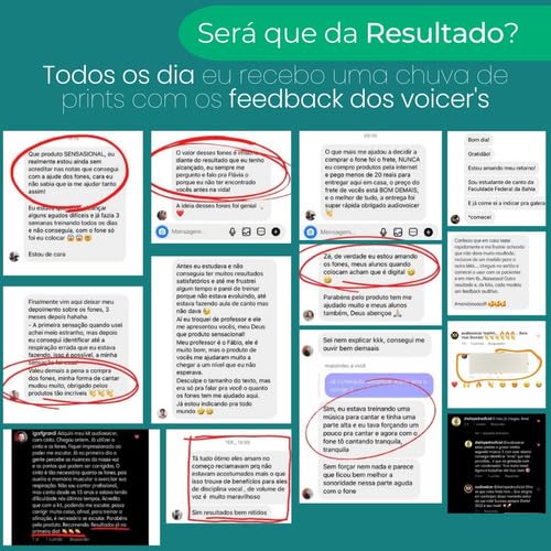 Fone de Monitoramento Vocal Modelo LOW Retorno Auditivo Audiovoicer Retorno Vocal Acústico Feedback