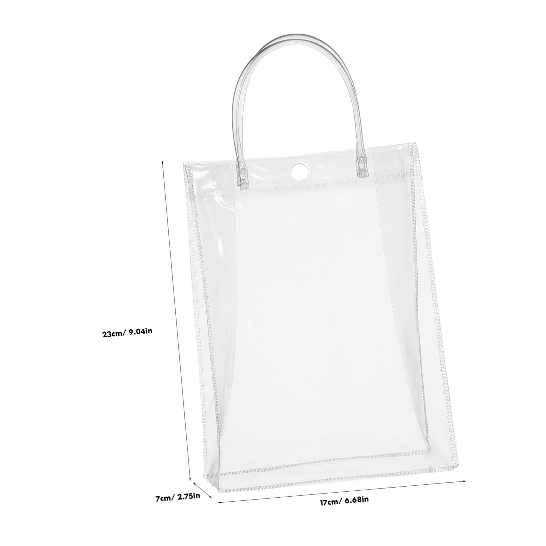 LRXIYODE 20 piezas Bolsa Transparente con Asas Unidades Reutilizable Duradera con Cierre de Botón para Bodas Comuniones y Fiestas Diseño Elegante y Espacioso