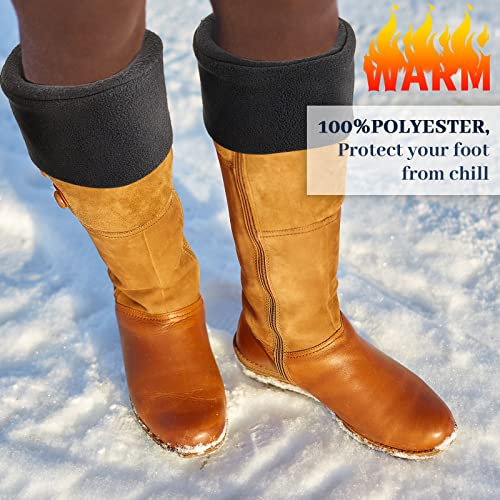 Image of Hercicy Hunting Boots Socks Rain Boot Liners Stitch Cable Snow Warm Fleece Socks for Hiking Outdoor