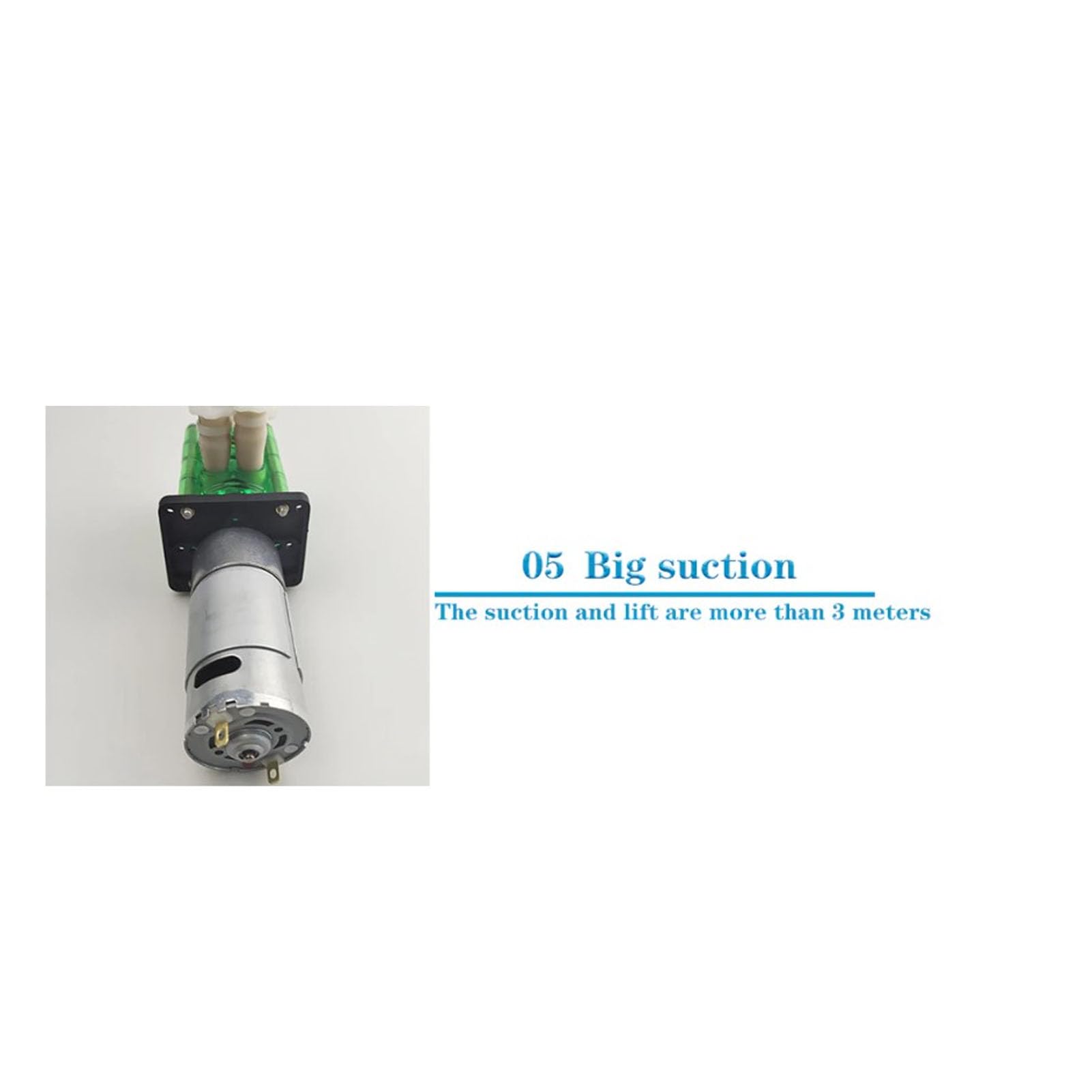 Bomba de agua líquida HaloVerde con diseño peristáltico de doble cabezal, caudal de 700 ml/min, motor de CC de 300 rpm para aplicaciones de acuario, laboratorio y bioingeniería (DC12V)