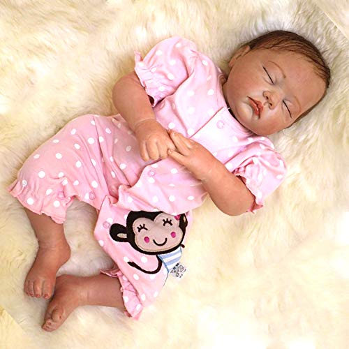 KKI 20" 50cm Reborn Baby Dolls Muñecos Bebé Vinilo Suave Silicona Muñeca Realista Niñas Recién Nacido Regalo de Juguetecertificación EN71