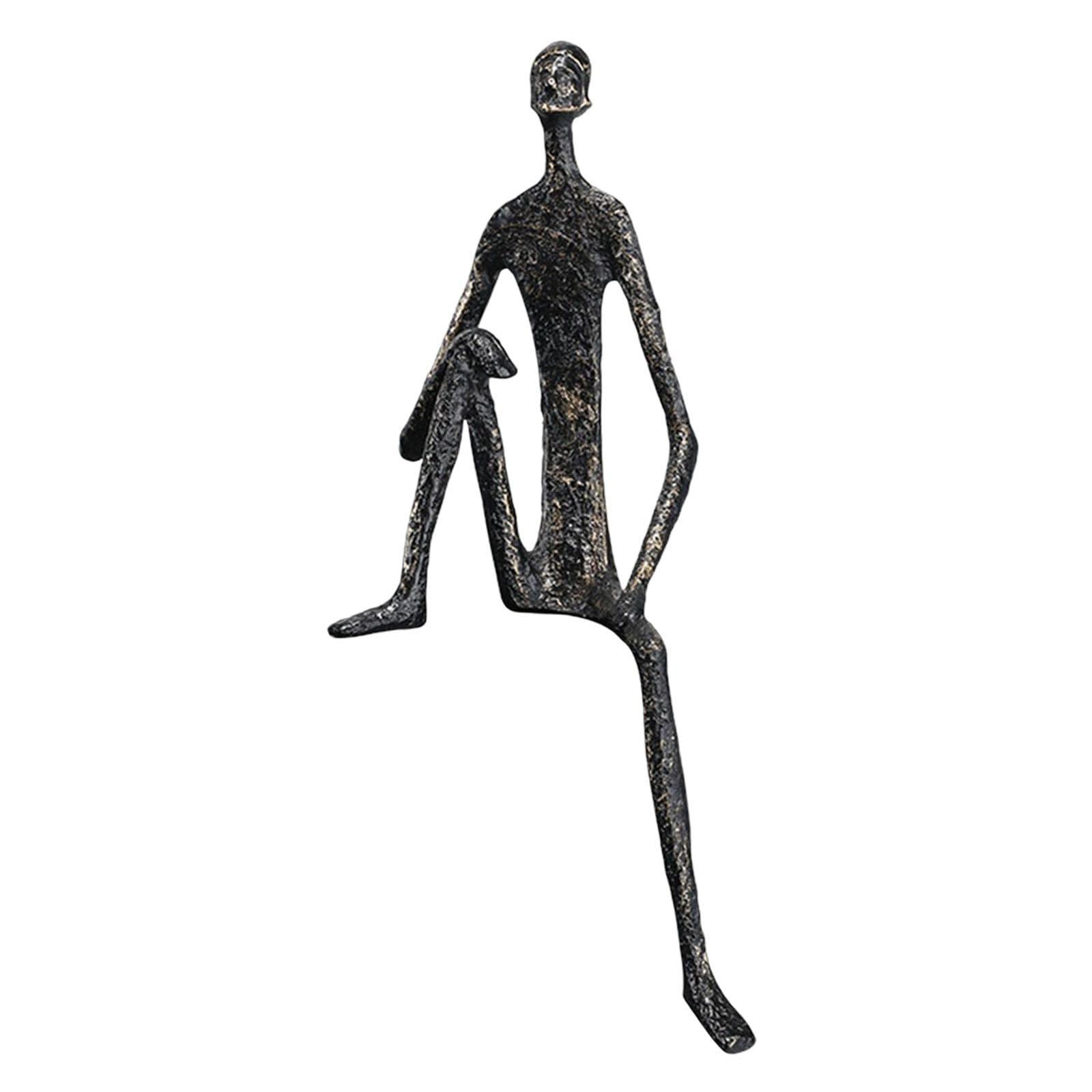 rockible Escultura Moderna de Metal para decoración de Escritorio y Sala de Estar, C 9x9x28cm, Individual