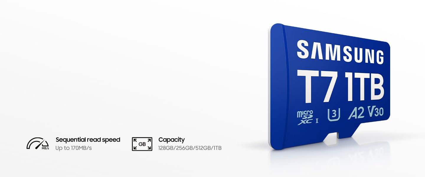 Samsung T7 Micro SD Card - 128GB for Creators & Gamers -9