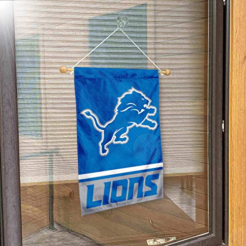 Drapeau Detroit Lions à ventouse fixation sans perçage pour mur