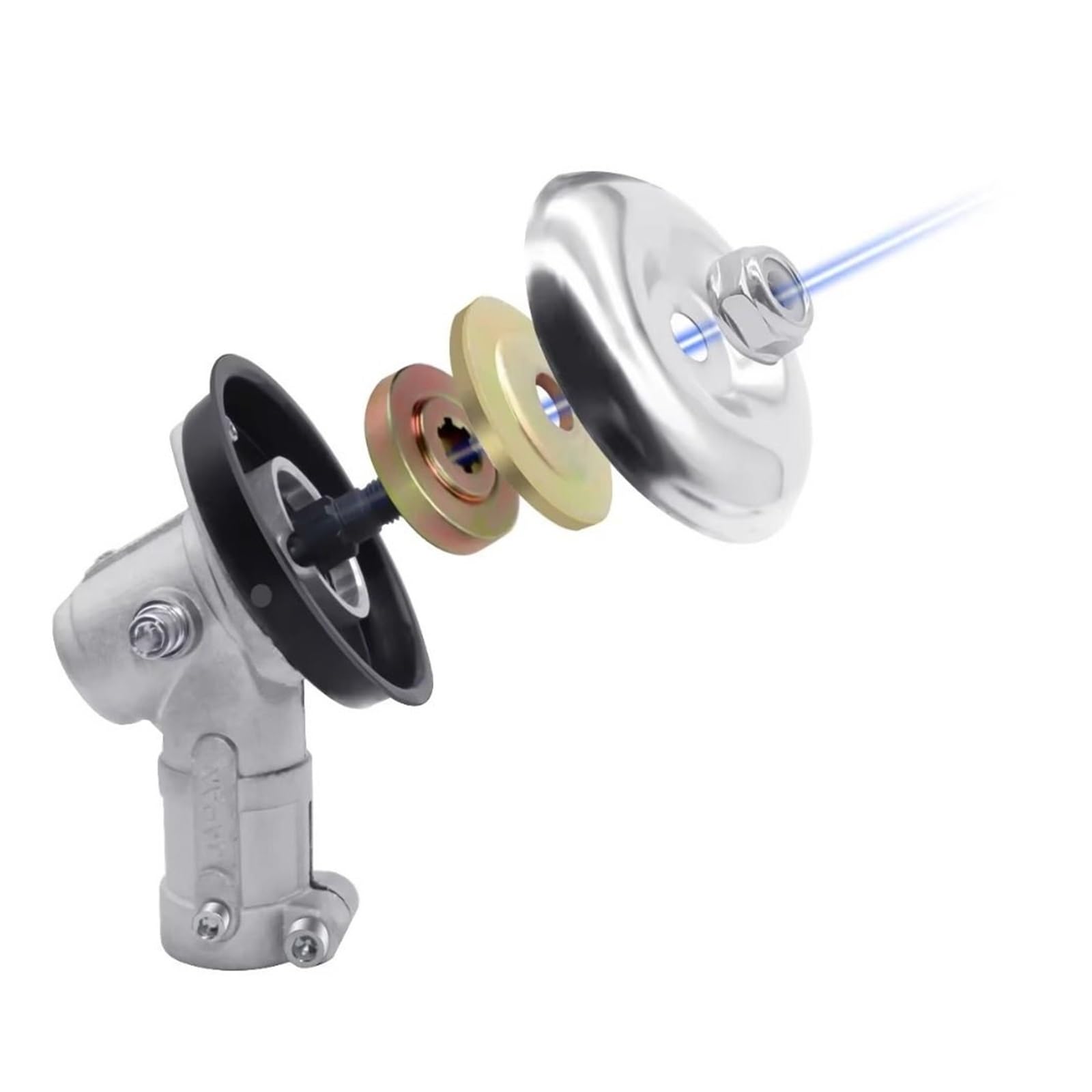 Testata Ingranaggi per Tosaerba Decespugliatore Trimmer Ricambio Testa di Lavoro Quadrata 28/26MM 9T(28mm)