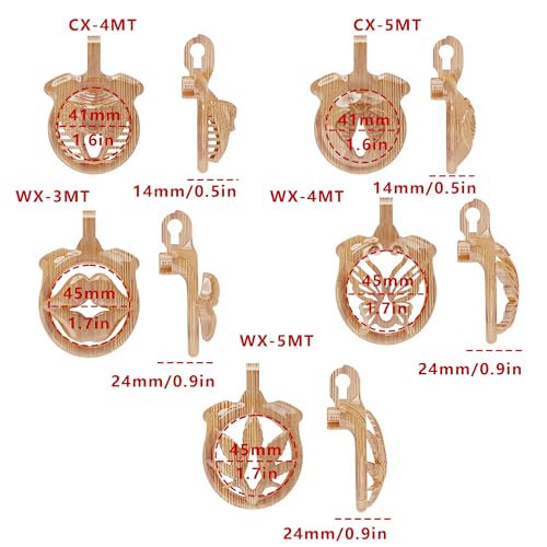 Jaula de protección respirable mini con 4 anillos de resina miniatura 7