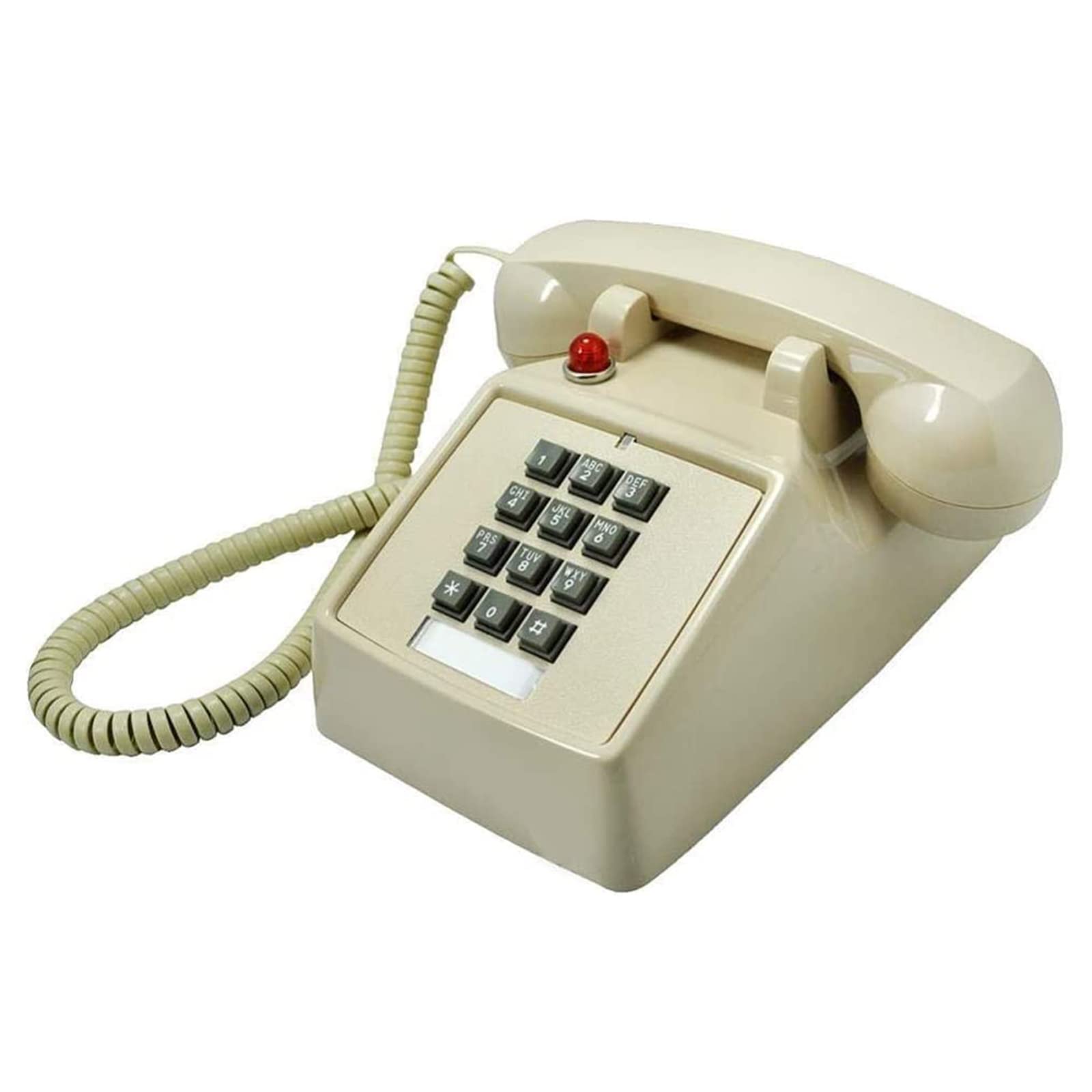 Téléphone à l'ancienne Machine à téléphone Antique à Sonnerie mécanique Téléphone à Domicile Hôte,Beige