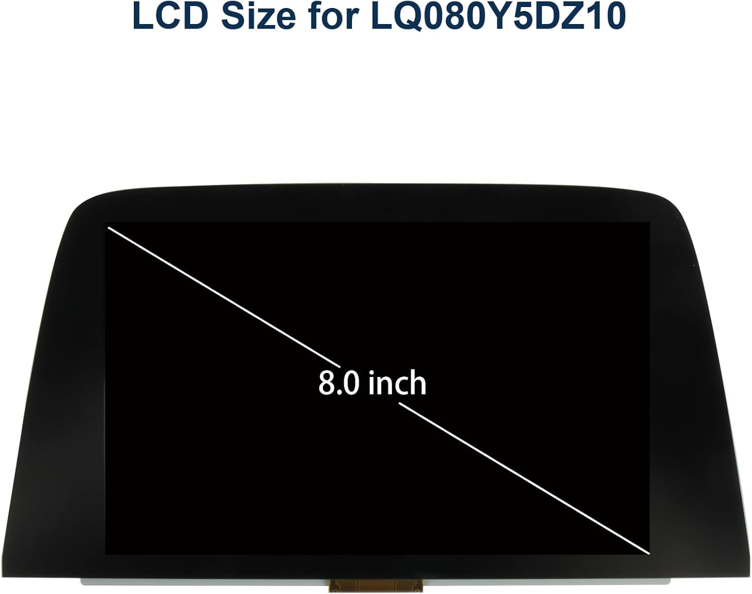 LQ080Y5DZ10 Écran LCD pour Opel Astra k LCD Display pour Vauxhall Navi 900 Moniteur GPS Navigation Écran de Rechange Digitalizer Touch Screen, Numériseur Auto LQ080Y5DZ06