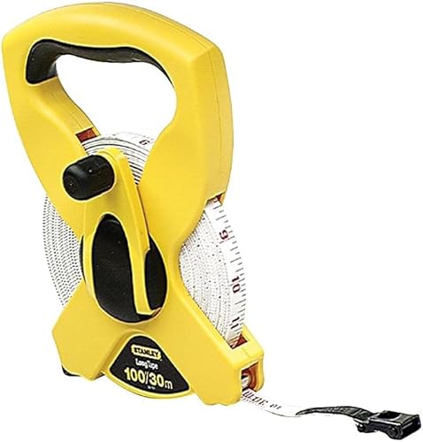 STANLEY Cinta métrica larga carrete abierto fibra de vidrio 200 pies 34-793