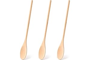 HANSGO 3PCS 12 Inch Long Wooden Spoons, Your Culinary Companion