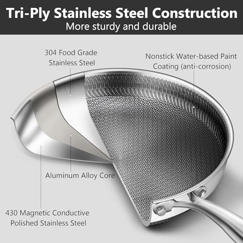 Vocvee Hybrid Nonstick Fry Pan 12in — view 9
