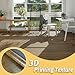 Freshtour Vinyl Flooring Roll, Versatile Removable PET Leather-Like Floor Covering, Waterproof & Durable, Easy Tape Installation, Cost-Effective for Any Room, Nature Oak/ 32.29 Sq.ft (39.3