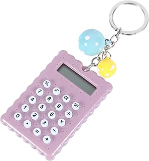 TEHAUX Calculadora De Bolso Mini Biscoitos Chaveiro Estacionário Infantil Para Crianças Chaveiro Calculadora Minúscula Novidade Calculadora Chaveiro Calculadora Para Crianças Estilo