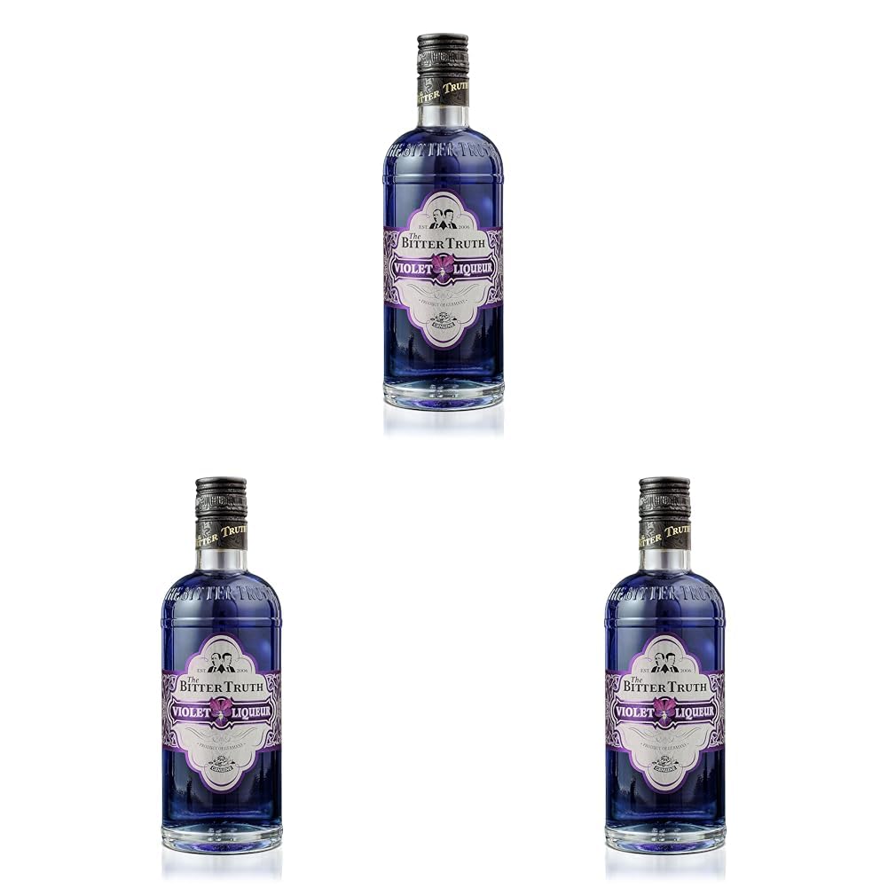 The Bitter Truth Violet Likör (1 x 0.5 l) (Packung mit 3)