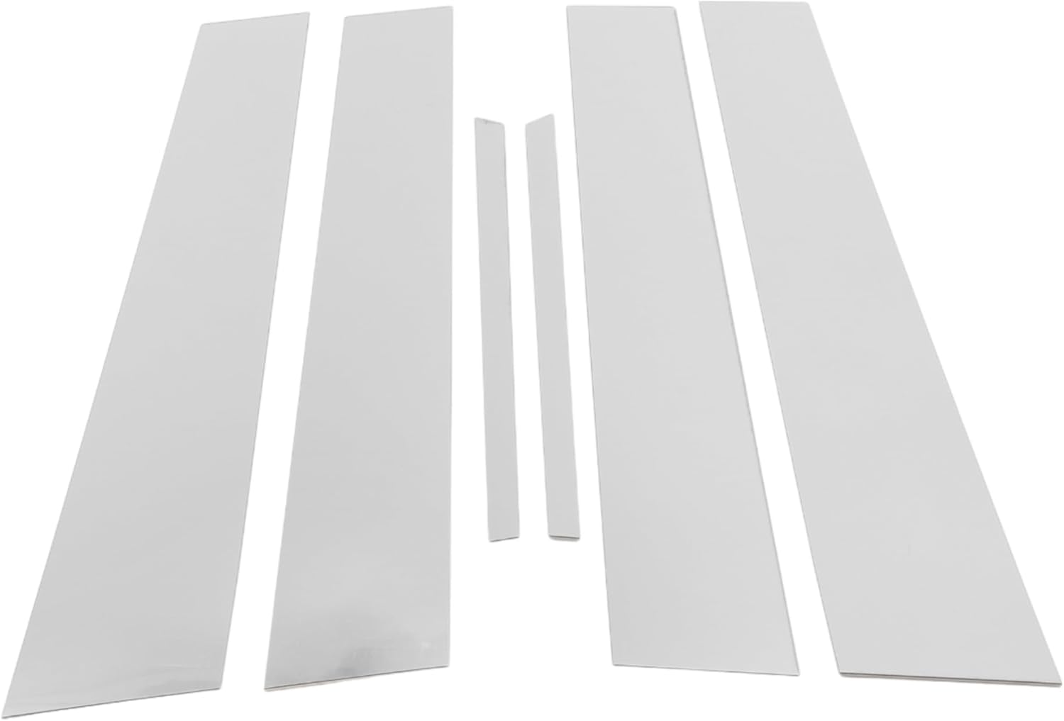 Door Pillar Window Trim - Car Front Rear Left Right Side Anti Scratch Sticker - for Toyota Camry 2012-2016 Plastic Chrome Silver Tone - 6 Pcs