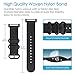 FINTIE Watch Band Compatible with Suunto Core, Premium Woven Nylon Replacement Sport Strap with Metal Buckle Compatible with Suunto Core Smart Watch (Black)