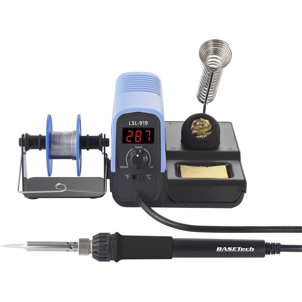 Basetech LSL-919 Station de soudage numérique 30 W 160-480 °C avec étain à souder