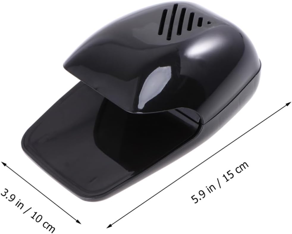 Mini Nail Dryer Fan Touch-Activated Powerful Nail Dryer Tool for Salon Personal Use Automatic Off with High-Power Fan Compact Black Accessory