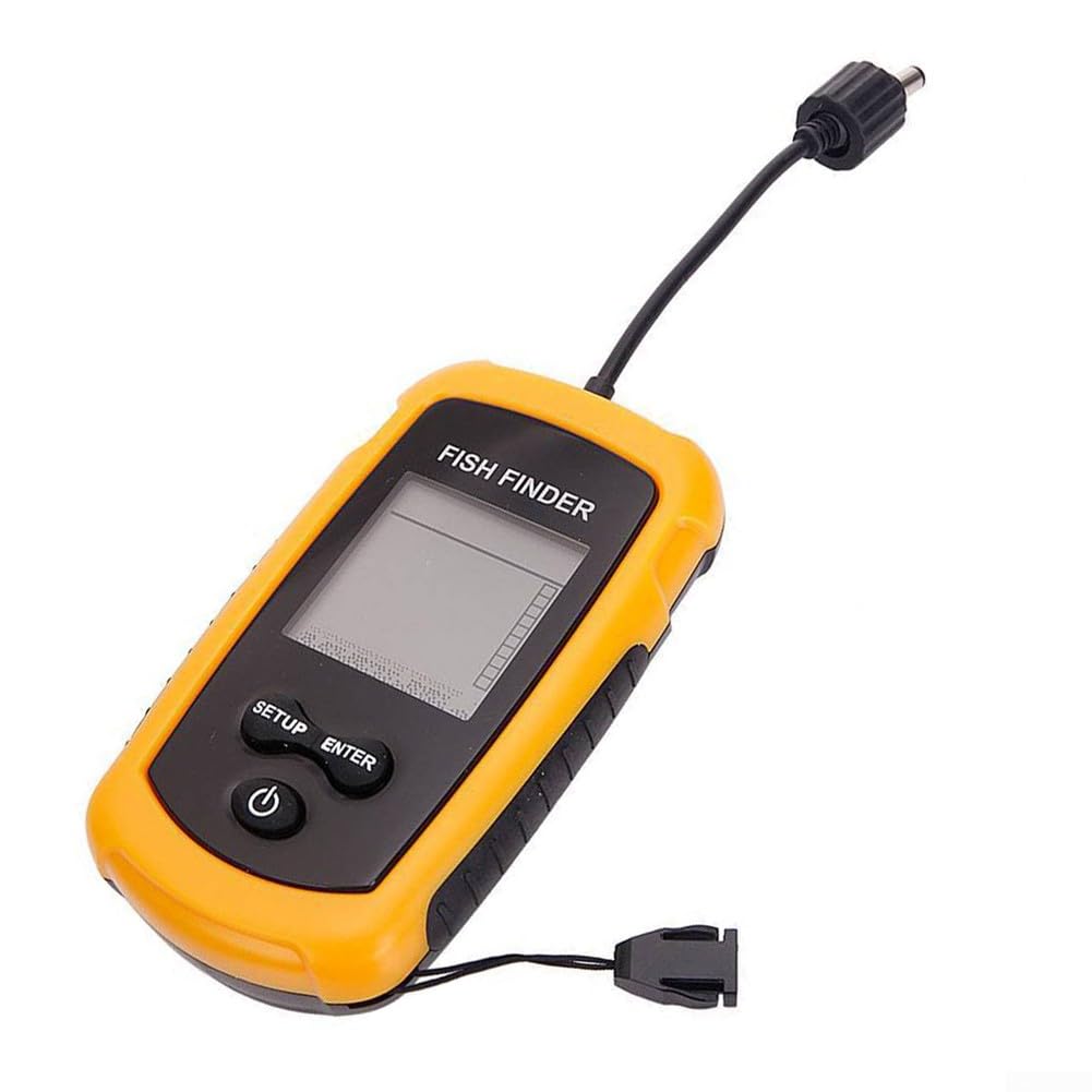 Détecteur de pêche filaire Sonar Alarme de pêche pour détection de profondeur de poisson Portable Sonar Fish Finder Fishfinder Plage de détection de profondeur