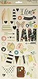 Simple Stories I Am Chipboard Stickers, 6 by 12