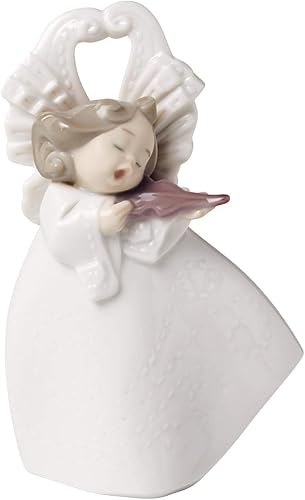 NAO Melodía de cuerda. Figura de ángel de porcelana.