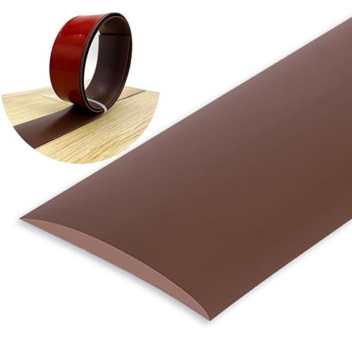 Miniatura 10 de Tira de transición de piso de 2 pulgadas de ancho, tira de vinilo autoadhesiva para suelo de vinilo plano con respaldo fuerte para unir huecos del