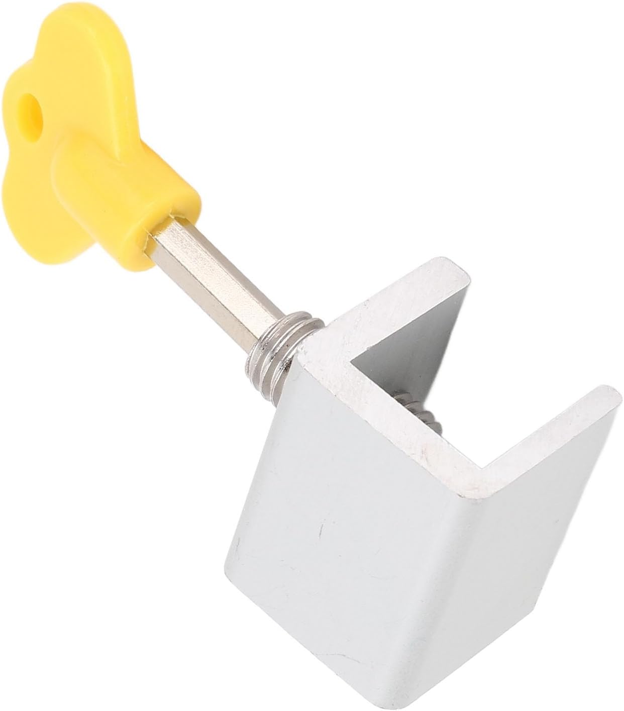 10 Sets Single Hole Window Locks, Adjustable Sliding Lock Kit for Horizontal and Vertical, with Hex Wrench for Easy Installation (Silver)