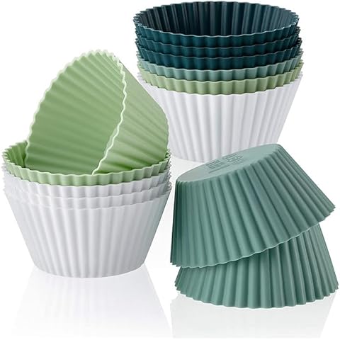 4 Colours Silicone Cupcake Moulds by zukent Cover