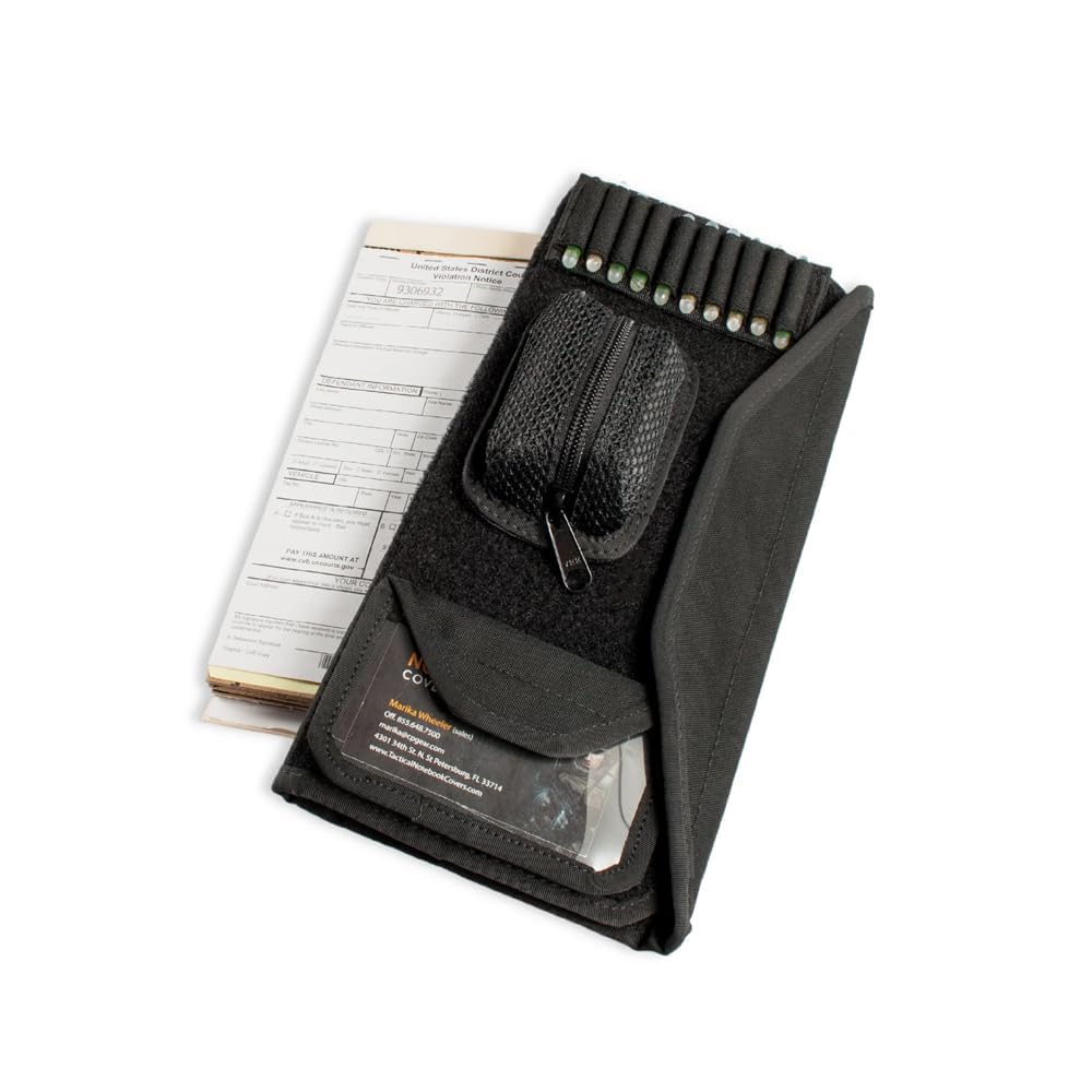 Tactical Notebook Cover | US Federal Violation Citation | Fits 9.5" x 4.25" Note Pads | Durable EDC For Law Enforcement and Security Personnel | With