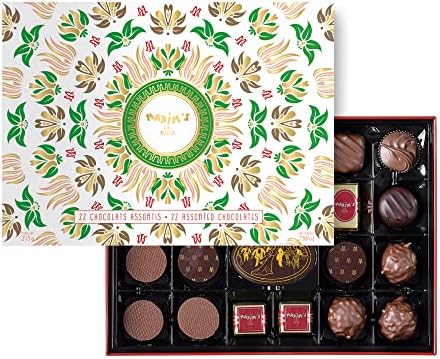 Maxim's de Paris Gourmet Milk and Dark Chocolate Candies Assortment 22 Chocolates 7.6oz