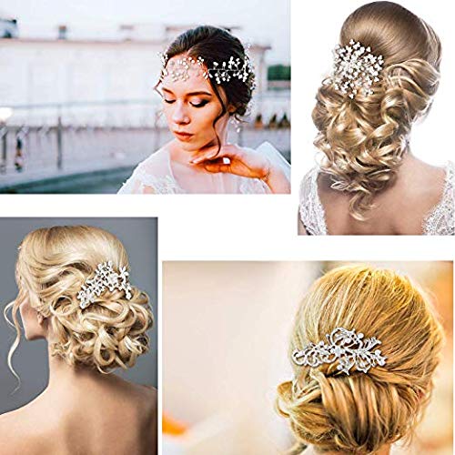 Amazon.com : Maitys 44 Pieces Wedding Hair Accessories Faux  display picture 2